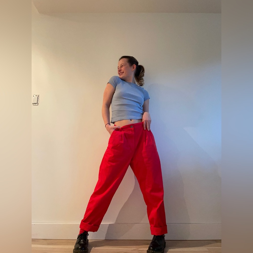 Wray - Fun Bright Red Pants!!